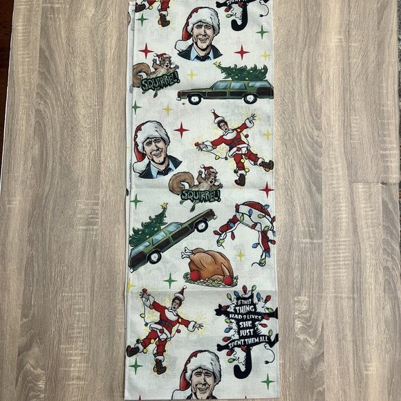 Christmas Vacation Table Runner Funny Christmas Table Cover 72"x13" Griswold - Picture 4 of 6